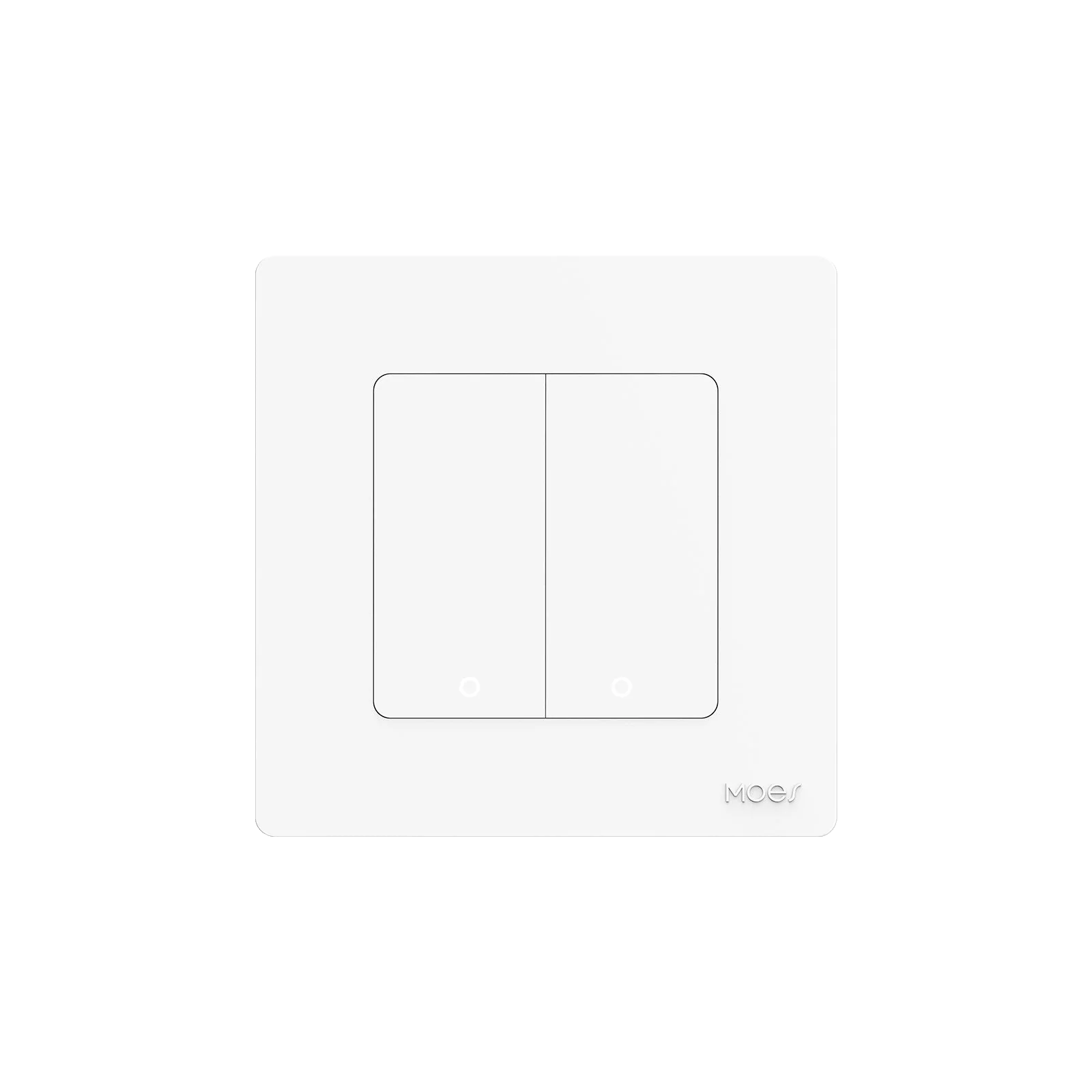 Przełącznik Star Ring Zigbee 2-Gang Biały Moes ZS-SR-EU2-WH-MS Tuya