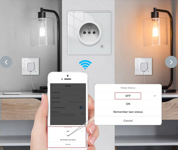 Gniazdo Smart FR 16A Wi-Fi Moes TUYA WK-FR16M-WH Tuya - obrazek 2