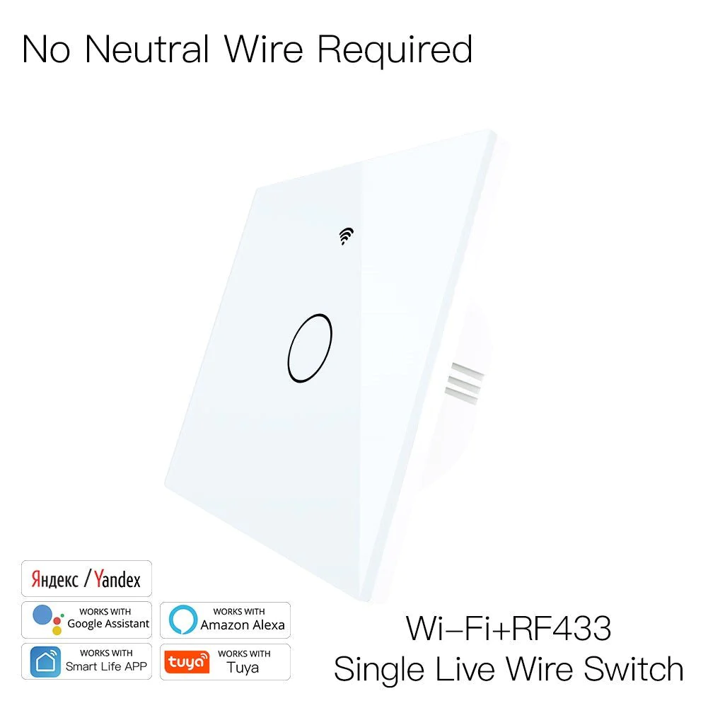 Włącznik Wi-Fi+RF 1-Gang EU Moes WRS-EU1-L-WH-MS Tuya - obrazek 2