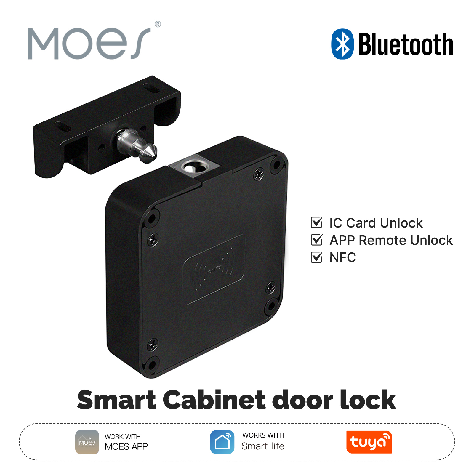Zamek Meblowy Moes BDL-L2 RFID Bluetooth TUYA - obrazek 4