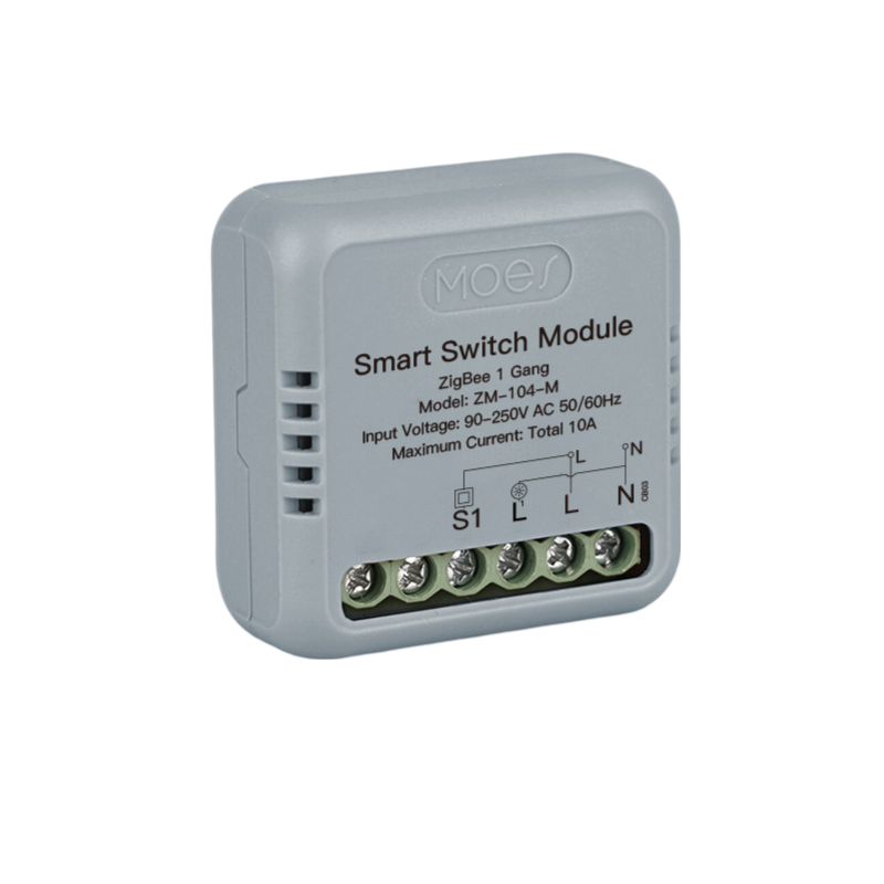Przekaznik dopuszkowy Mini Zigbee Moes ZM-104-M Tuya - obrazek 2