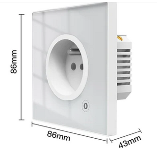 Gniazdo Smart FR 16A Wi-Fi Moes TUYA WK-FR16M-WH Tuya - obrazek 3