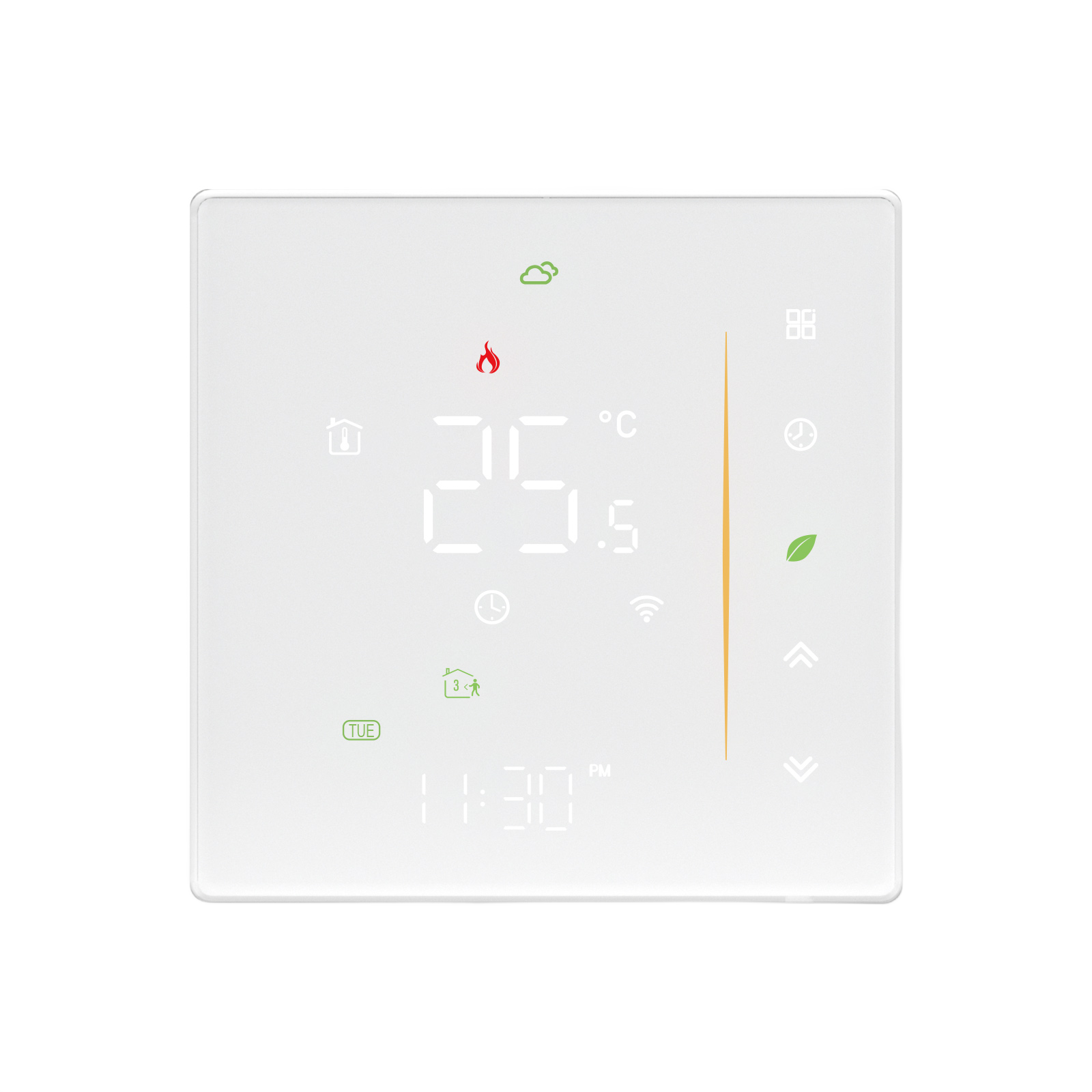 Inteligentny termostat ogrzewanie elektryczne 16A Biały Wi-Fi Moes WHT-006-GBLW Tuya