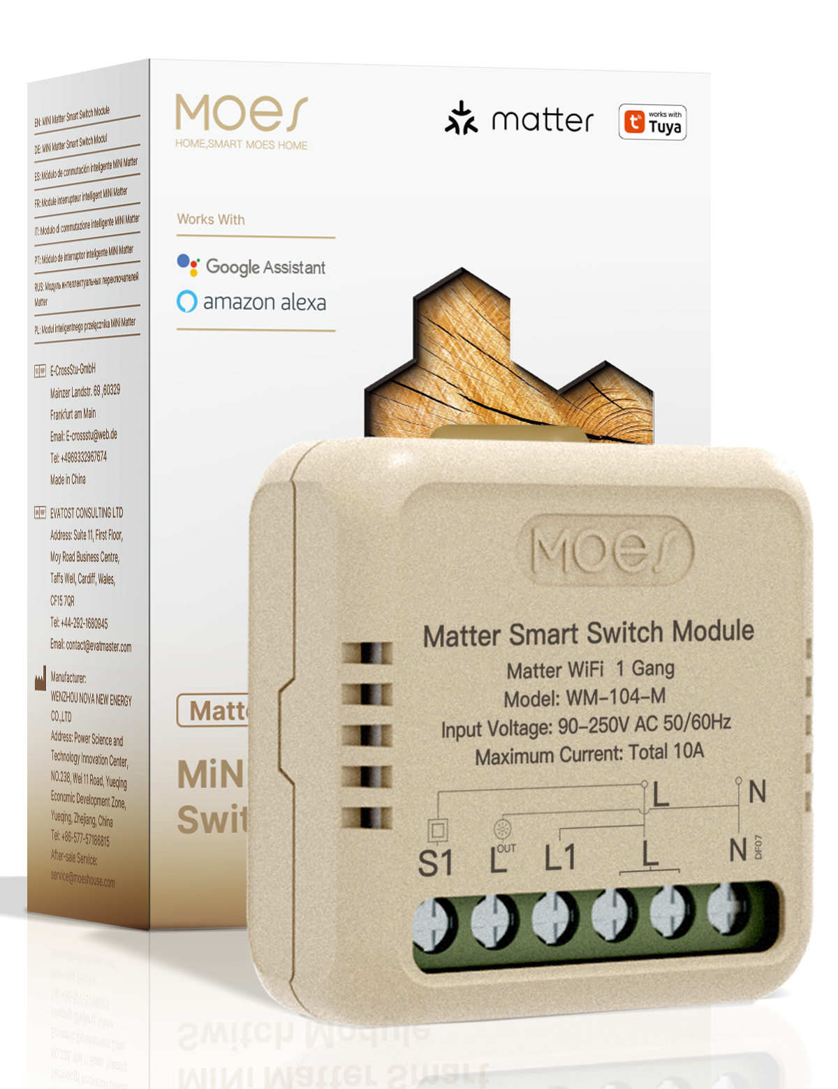 Przekaźnik 1-kanałowy Mini Matter Moes MWM-104-M