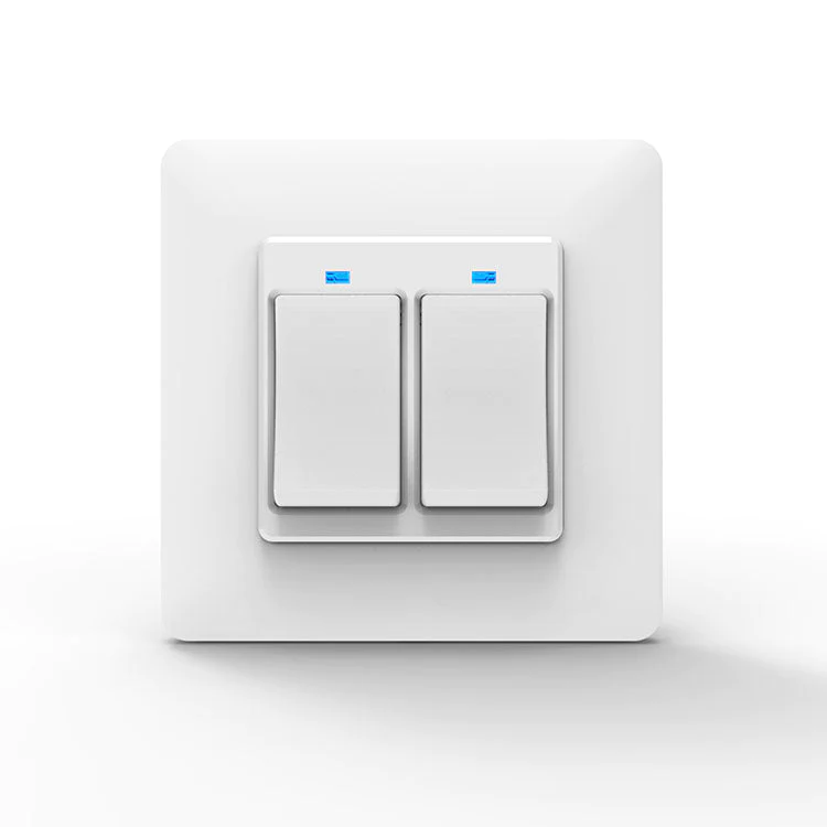Włącznik światła Wi-Fi 2-gang biały Moes WS-EUY2 Tuya - obrazek 3