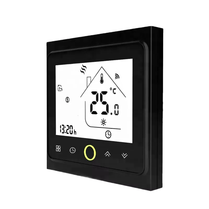 Inteligentny termostat ogrzewanie elektryczne 16A Czarny Wi-Fi Moes BHT-002-GBLW Tuya