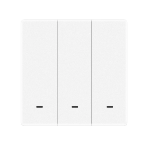 Przycisk Bezprzewodowy ZigBee Trójklawiszowy Biały Moes ZT-B-EU3-W Tuya