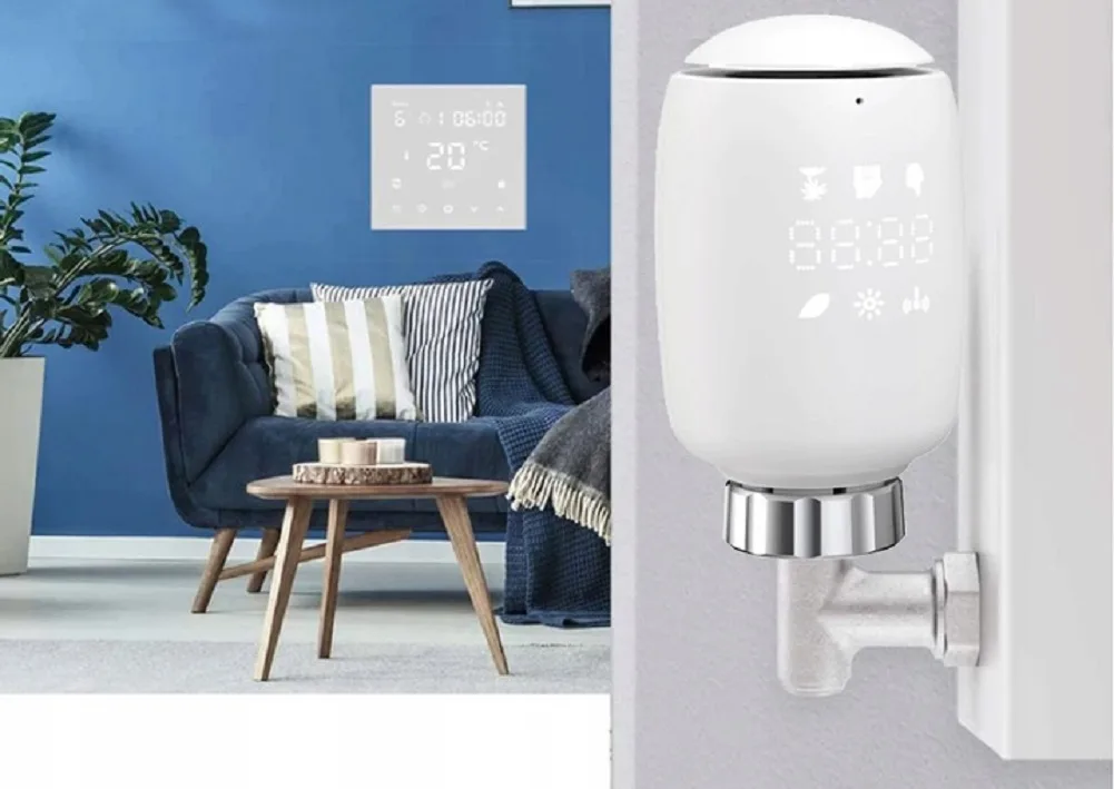 Inteligentna głowica termostatyczna Moes ZTRV-ZX-TV05 Zigbee TUYA - obrazek 2