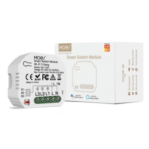 Przekaźnik dopuszkowy 3 kanały Wi-Fi Moes MS-104C Tuya