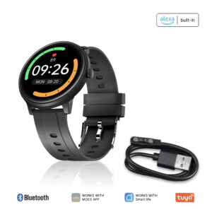 Inteligentny zegarek Smartwatch 1.28" Czarny Bluetooth Android IOS MOES BW-V15S-EN TUYA