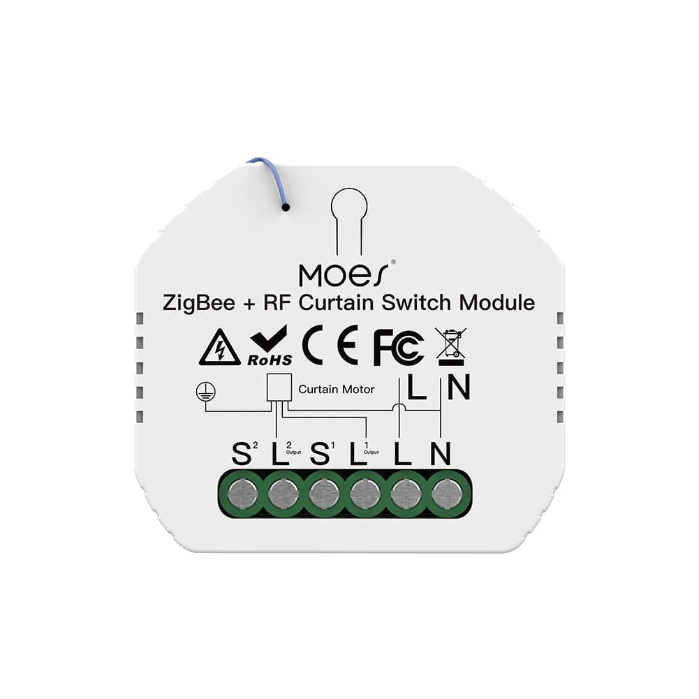 Sterownik rolet Zigbee + RF Moes MS-108ZR TUYA