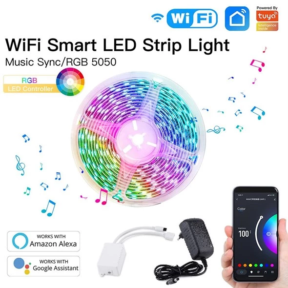 Inteligentna Taśma LED RGB 5m Wi-Fi Moes WLS-X-RGB - obrazek 2