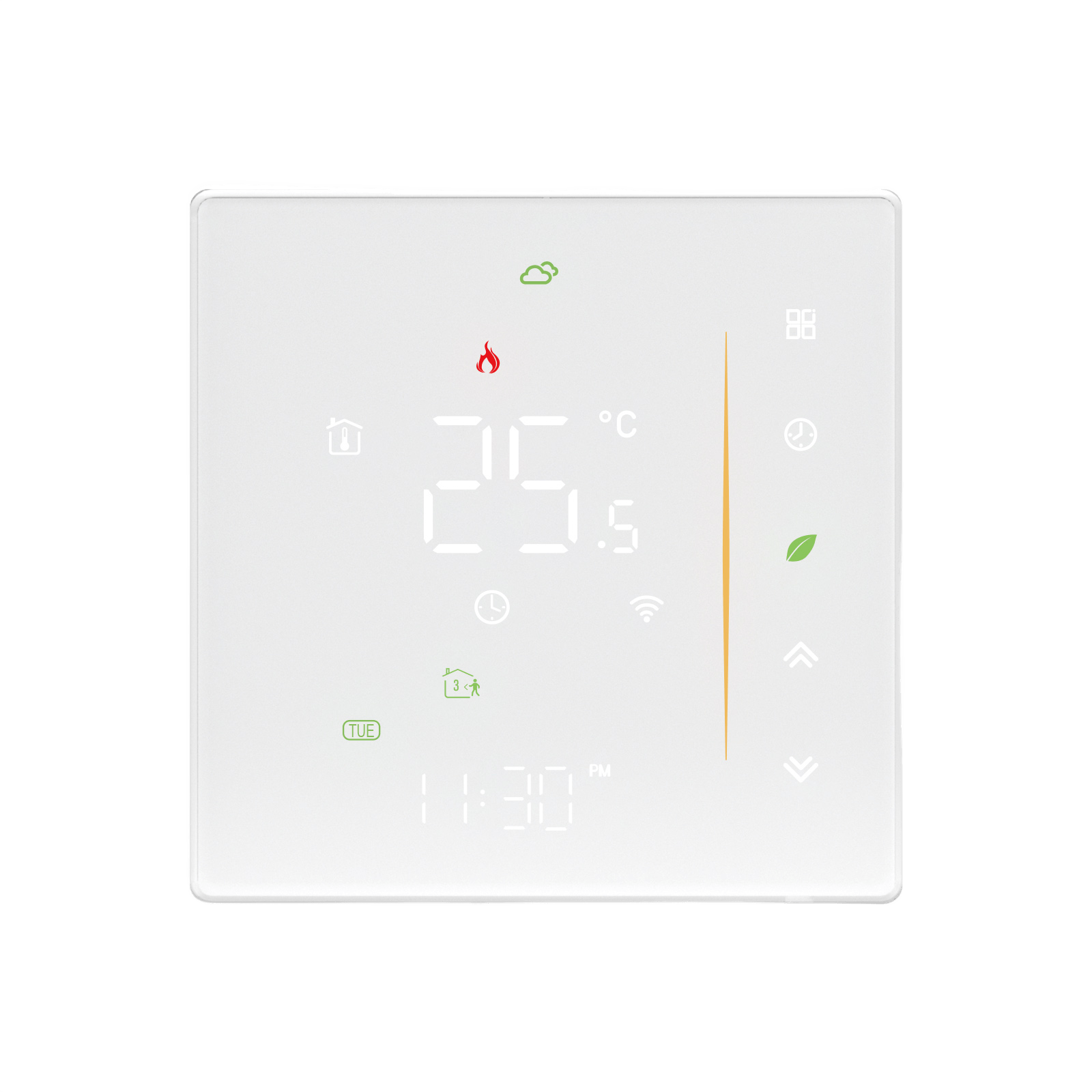 Inteligentny termostat ogrzewanie elektryczne 16A Biały Wi-Fi Moes WHT-006-GBLW Tuya